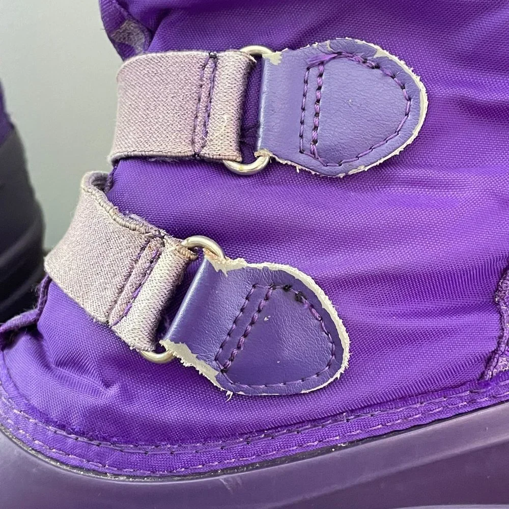 Sorel illumiNite Youth Girl's Size 4 Shoes Purple Lined Weatherproof Winter Boot